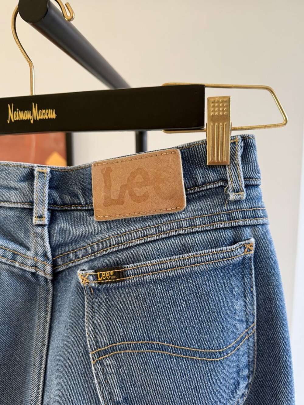 Vintage Lee Riders High Waisted Straight Leg Medium Wash Jeans Size 28 X 29